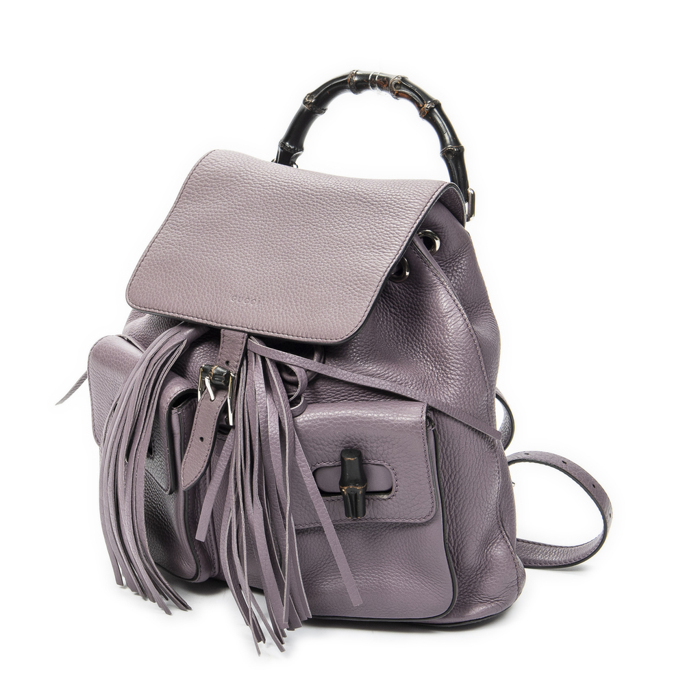 Gucci Medium Bamboo Tassel Backpack - Picture 2 of 10